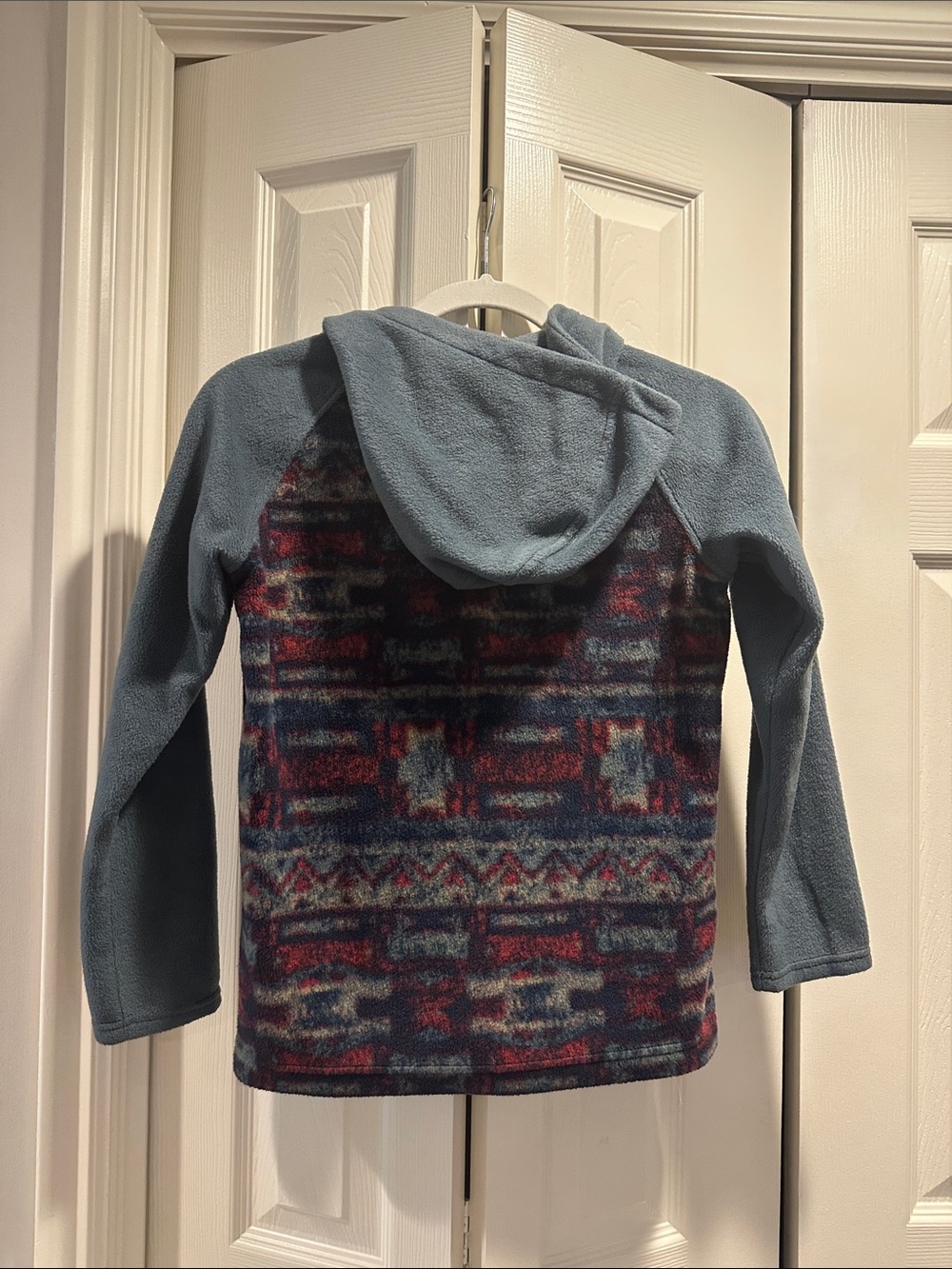 Columbia Blue Multi-Pattern Full-Zip Hooded Fleece - Picture 3 of 3